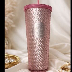 Starbucks Venti Tumbler with Straw Pink NWT